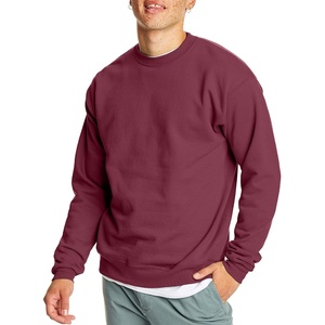 Hanes Men’s Sweatshirt, EcoSmart Fleece Crewneck Sweatshirt, Big & Tall Available, 1 or 2-Pack(Maroon – 1 Pack)