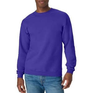 Hanes Men’s Sweatshirt, EcoSmart Fleece Crewneck Sweatshirt, Big & Tall Available, 1 or 2-Pack(Purple)