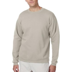 Hanes Men’s Sweatshirt, EcoSmart Fleece Crewneck Sweatshirt, Big & Tall Available, 1 or 2-Pack(Sand – 1 Pack)