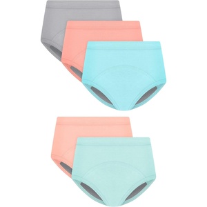 Hanes Toddler Girls’ Potty Trainer Brief, Moisture-Wicking Panty, Odor Protection Potty Trainer Underwear, 6-Pack(Coral – Heavy Leaks – 5 Pack)