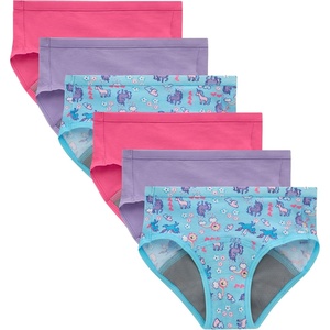 Hanes Toddler Girls’ Potty Trainer Brief, Moisture-Wicking Panty, Odor Protection Potty Trainer Underwear, 6-Pack(Purple/Pink – Light Leaks – 6 Pack)
