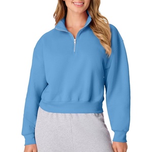 Hanes Women’s EcoSmart Fleece Sweatshirt for Women, Soft Midweight – Full-Zip Hoodie, Sweatshirt, or 1/4 Zip(Denim Blue)
