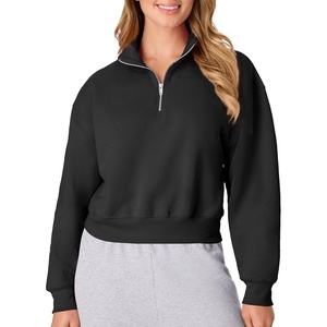 Hanes Women’s EcoSmart Fleece Sweatshirt for Women, Soft Midweight – Full-Zip Hoodie, Sweatshirt, or 1/4 Zip(Ebony)