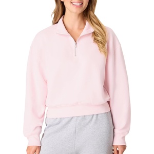 Hanes Women’s EcoSmart Fleece Sweatshirt for Women, Soft Midweight – Full-Zip Hoodie, Sweatshirt, or 1/4 Zip(Pale Pink)