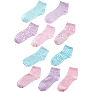 Hanes girls Comfortsoft Ankle Socks, Soft Stretch Socks for Girls, Assorted, 10-pair Pack(Pink/Lavender/Teal)