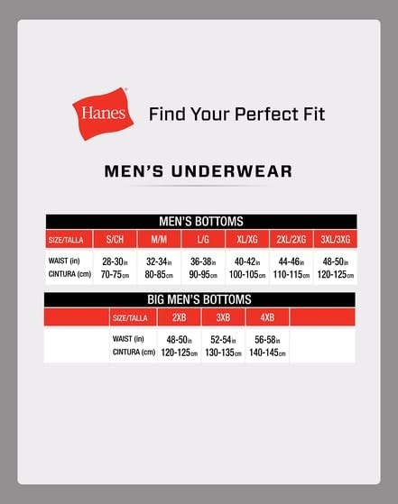 image:imageHanes Mens Underwear Briefs Cotton Mid Rise Briefs Covered Waistband Moisture Wicking MultipackBlack 12 Pack