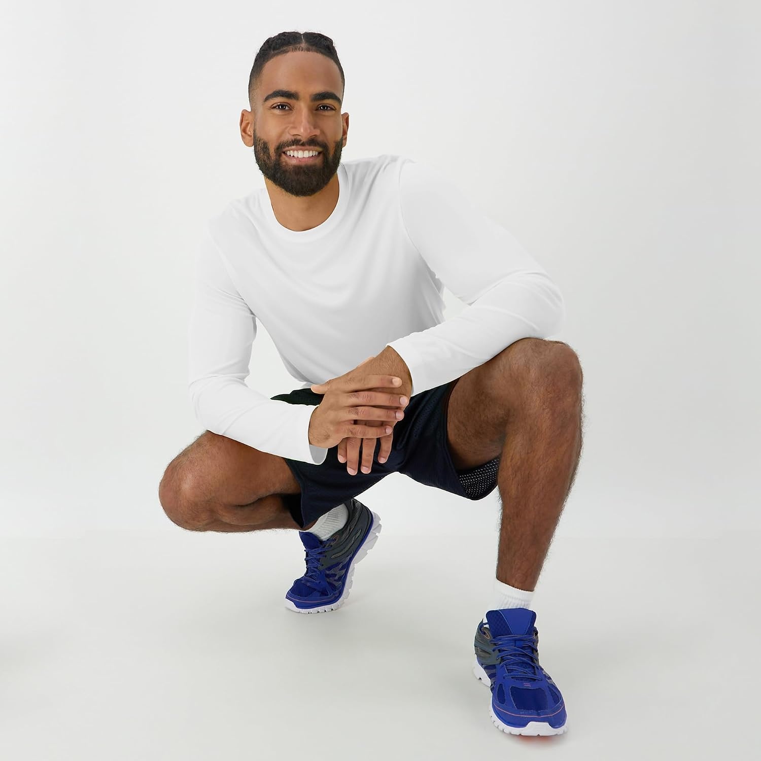 image:imageHanes Sport Mens LongSleeve TShirt Pack Cool DRI MoistureWicking Performance TShirts Performance Tee 2PackWhite