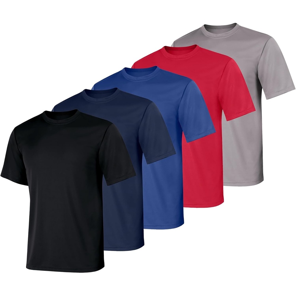 image:imageHanes Mens Cool Dri Performance TShirt MoistureWicking Short Sleeve Tee 40 UPF Protection 2 Or 5 PackBlackNavyGreyRoyalRed 5 Pack