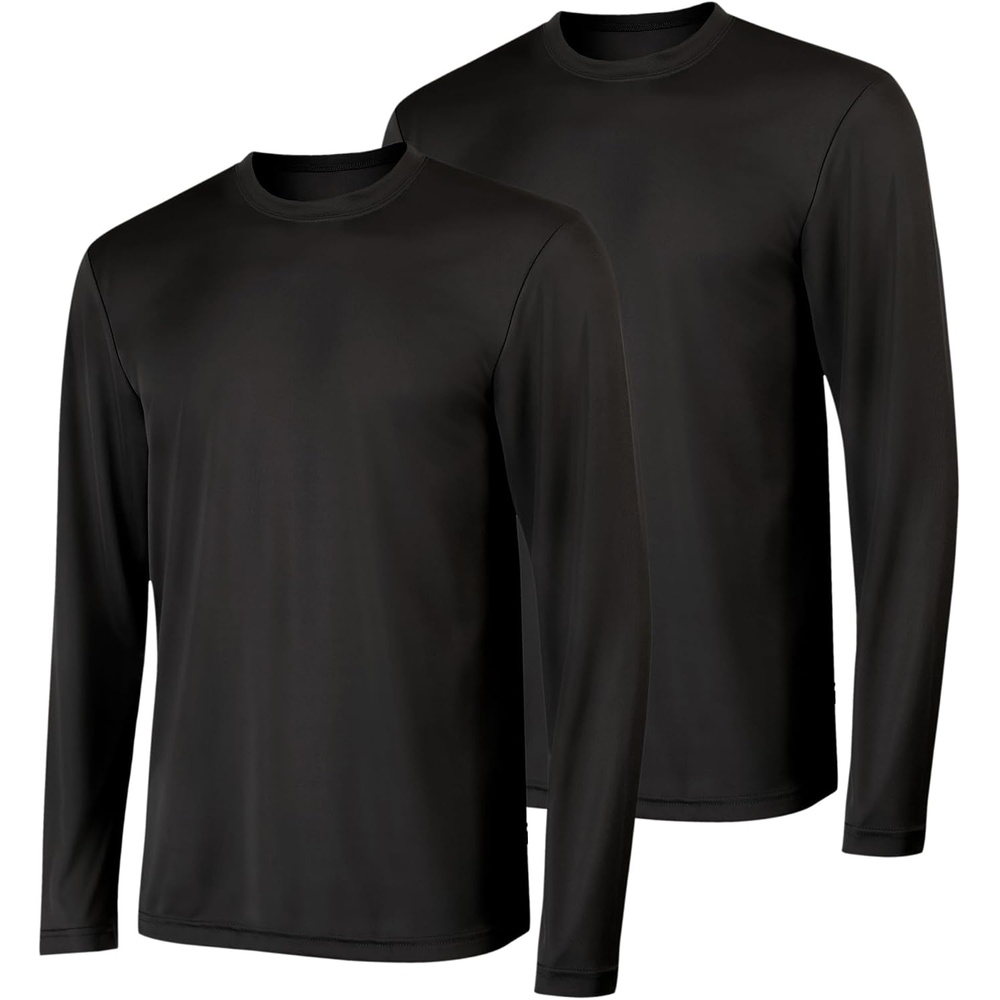 image:imageHanes Sport Mens LongSleeve TShirt Pack Cool DRI MoistureWicking Performance TShirts Performance Tee 2PackBlack 2 Pack