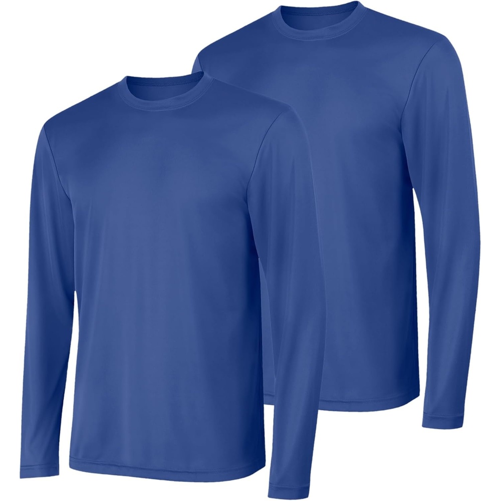 image:imageHanes Sport Mens LongSleeve TShirt Pack Cool DRI MoistureWicking Performance TShirts Performance Tee 2PackDeep Royal
