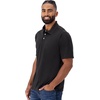 Hanes Men’s Cool DRI Polo Shirt, Quick-Drying Performance Polo for Men, UPF Protection(Black)