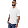 Hanes Men’s Cool DRI Polo Shirt, Quick-Drying Performance Polo for Men, UPF Protection(White)