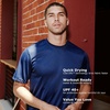 Hanes Men’s Cool Dri Performance T-Shirt, Moisture-Wicking Short Sleeve Tee, 40+ UPF Protection, 2 Or 5 Pack(Deep Royal – 2 Pack)
