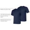 Hanes Men’s Cool Dri Performance T-Shirt, Moisture-Wicking Short Sleeve Tee, 40+ UPF Protection, 2 Or 5 Pack(Navy – 2 Pack)