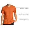 Hanes Men’s Cool Dri Performance T-Shirt, Moisture-Wicking Short Sleeve Tee, 40+ UPF Protection, 2 Or 5 Pack(Safety Orange – 2 Pack)