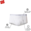 Hanes Men’s Underwear Brief Pack, Full Rise Cotton Briefs, Moisture-Wicking Underwear, White, Multi-pack(White – 12 Pack)