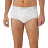 Hanes Men’s Underwear Brief Pack, Full Rise Cotton Briefs, Moisture-Wicking Underwear, White, Multi-pack(White – 12 Pack)