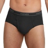 Hanes Men’s Underwear Briefs, Cotton Mid Rise Briefs, Covered Waistband, Moisture Wicking, Multi-pack(Black – 9 Pack)