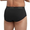 Hanes Men’s Underwear Briefs, Cotton Mid Rise Briefs, Covered Waistband, Moisture Wicking, Multi-pack(Black – 9 Pack)