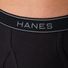 Hanes Men’s Underwear Briefs, Cotton Mid Rise Briefs, Covered Waistband, Moisture Wicking, Multi-pack(Black/Blue/Green/Red – 12 Pack)