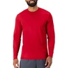 Hanes Sport Men’s Long-Sleeve T-Shirt Pack, Cool DRI Moisture-Wicking Performance T-Shirts, Performance Tee, 2-Pack(Deep Red)
