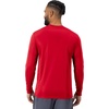 Hanes Sport Men’s Long-Sleeve T-Shirt Pack, Cool DRI Moisture-Wicking Performance T-Shirts, Performance Tee, 2-Pack(Deep Red)