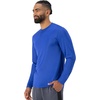 Hanes Sport Men’s Long-Sleeve T-Shirt Pack, Cool DRI Moisture-Wicking Performance T-Shirts, Performance Tee, 2-Pack(Deep Royal)