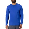 Hanes Sport Men’s Long-Sleeve T-Shirt Pack, Cool DRI Moisture-Wicking Performance T-Shirts, Performance Tee, 2-Pack(Deep Royal)