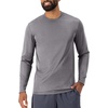 Hanes Sport Men’s Long-Sleeve T-Shirt Pack, Cool DRI Moisture-Wicking Performance T-Shirts, Performance Tee, 2-Pack(Graphite)