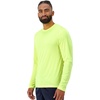 Hanes Sport Men’s Long-Sleeve T-Shirt Pack, Cool DRI Moisture-Wicking Performance T-Shirts, Performance Tee, 2-Pack(Safety Green)