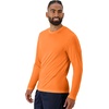 Hanes Sport Men’s Long-Sleeve T-Shirt Pack, Cool DRI Moisture-Wicking Performance T-Shirts, Performance Tee, 2-Pack(Safety Orange)