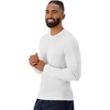 Hanes Sport Men’s Long-Sleeve T-Shirt Pack, Cool DRI Moisture-Wicking Performance T-Shirts, Performance Tee, 2-Pack(White)