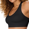 Hanes Women’s Seamless Racerback Sports Bra(Ebony – 1 Pack)
