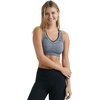 Hanes Women’s Seamless Racerback Sports Bra(Ebony Heather – 1 Pack)
