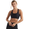 Hanes Womens Sport Compression Racerback Sports-Bra(Black – 1 Pack)