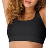 Hanes Womens Sport Compression Racerback Sports-Bra(Black/White – 2 Pack)