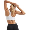 Hanes Womens Sport Compression Racerback Sports-Bra(White – 1 Pack)