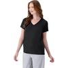 Hanes Women’s T-Shirt, 5-Pack, Sport Cool Dri V-Neck Performance Tees, Moisture-Wicking, Sun Protection(Black – 1 Pack)