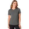 Hanes Women’s T-Shirt, 5-Pack, Sport Cool Dri V-Neck Performance Tees, Moisture-Wicking, Sun Protection(Grey Heather  Navy Heather  Charcoal  Peri Blue)