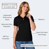 Hanes womens Performance Polo, Single or 3-Pack, Sport Cool DRI Moisture-Wicking Polo Shirt, 40+ UPF Protection(Black – 1 Pack)