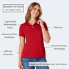 Hanes womens Performance Polo, Single or 3-Pack, Sport Cool DRI Moisture-Wicking Polo Shirt, 40+ UPF Protection(Deep Red – 1 Pack)