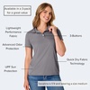 Hanes womens Performance Polo, Single or 3-Pack, Sport Cool DRI Moisture-Wicking Polo Shirt, 40+ UPF Protection(Graphite – 1 Pack)