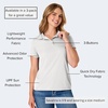 Hanes womens Performance Polo, Single or 3-Pack, Sport Cool DRI Moisture-Wicking Polo Shirt, 40+ UPF Protection(White)