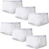 Hanes Men’s Underwear Brief Pack, Full Rise Cotton Briefs, Moisture-Wicking Underwear, White, Multi-pack(White – 6 Pack)