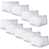Hanes Men’s Underwear Brief Pack, Full Rise Cotton Briefs, Moisture-Wicking Underwear, White, Multi-pack(White – 9 Pack)