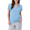 Hanes Women’s T-Shirt, 5-Pack, Sport Cool Dri V-Neck Performance Tees, Moisture-Wicking, Sun Protection(Light Blue – 1 Pack)