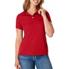 Hanes womens Performance Polo, Single or 3-Pack, Sport Cool DRI Moisture-Wicking Polo Shirt, 40+ UPF Protection(Deep Red – 1 Pack)