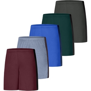 Hanes Men’s Shorts, Cool Dri® 7″ Color Blocked Short, Moisture Wicking + UPF 40 Men’s Athletic Shorts(Maroon/Navy Heather/Deep Royal/Forest Green/Charcoal)