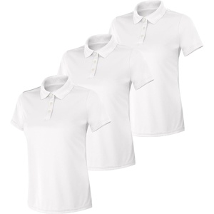 Hanes womens Performance Polo, Single or 3-Pack, Sport Cool DRI Moisture-Wicking Polo Shirt, 40+ UPF Protection(White)