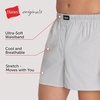 Hanes Men’s Underwear Boxers, Originals Ultimate Cotton-stretch Woven Moisture-wicking Multipack Boxer(Black/White Plaid and Prints)